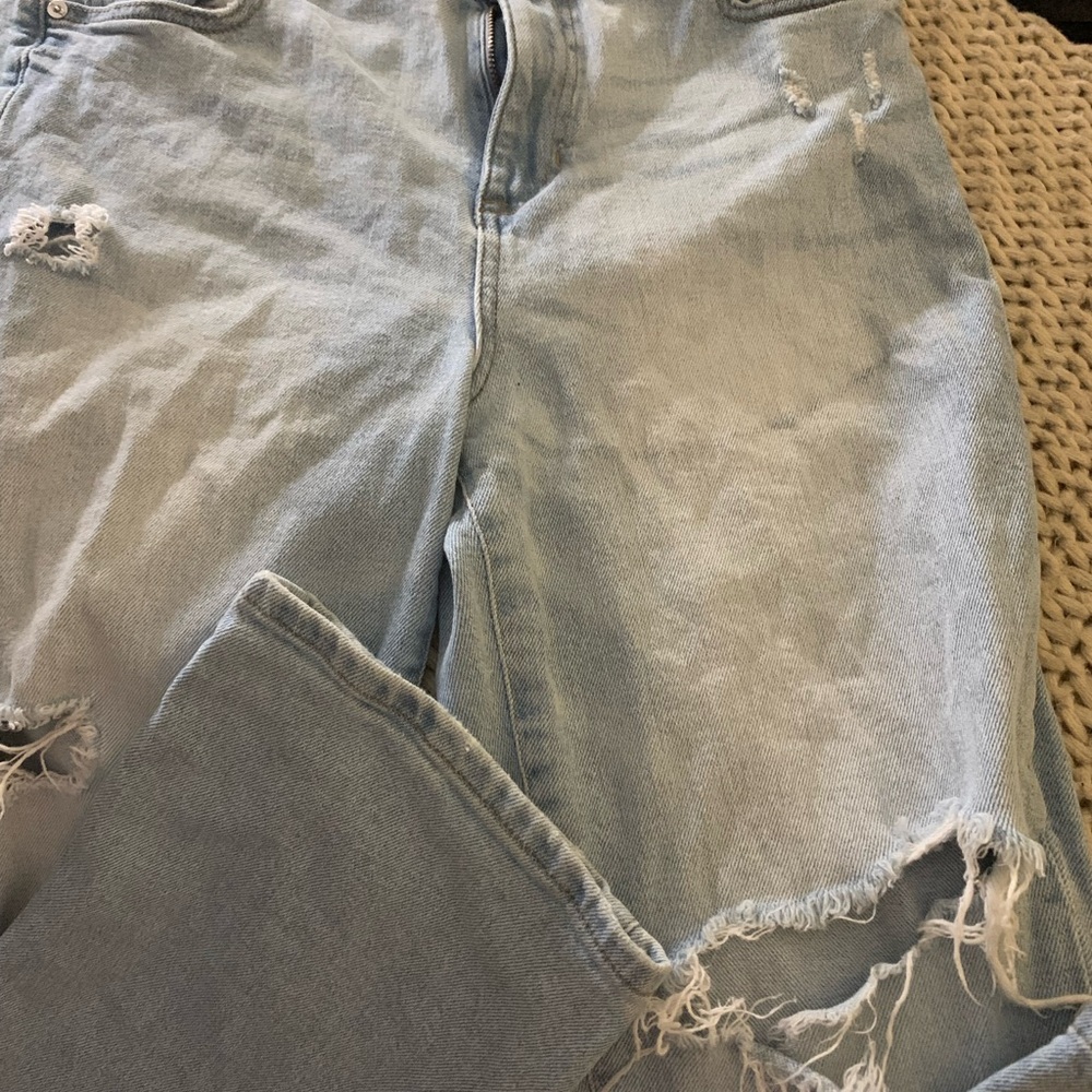 Kendall & Kylie Light Blue Ripped Boyfriend Jeans